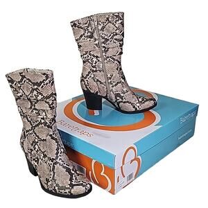 BareTraps Women's Lovelace Round Toe Mid Calf Boots Size 5 NEW